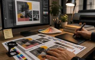 Arte final e fechamento de arquivo para gráfica offset sem erros começa antes da exportação do PDF