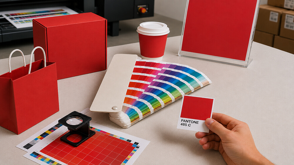 O papel do padrão pantone no desenvolvimento em grande escala para redes e franquias